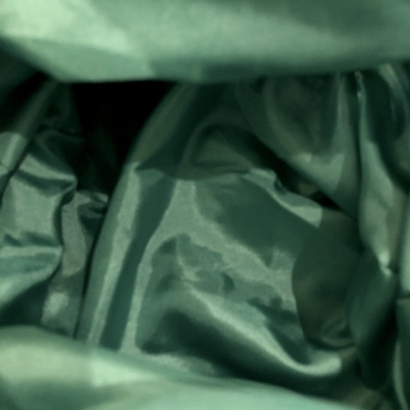 Crochet Crossbody Bag Teal Zipper Closure EUC - Picture 9 of 11